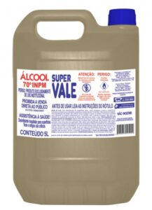 Alcool Líquido 70° INPM 5L, SUPERVALE