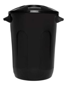 Lixeira Plástica C/Tampa 30L Preto Eco, JAGUAR