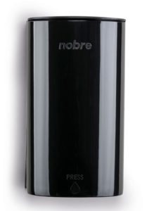 Dispenser Mini P/Sabonete Líq./Álcool Gel, C/Reservatório 500ml, Preto, NOBRE