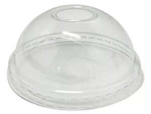 Tampa PP 79mm Bolha, C/Furo, (P/Copo 300ml e 330ml PP), CRISTALCOPO