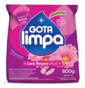 Sabão Em Pó 800gr, Harmonia Perfume Intenso, GOTA LIMPA