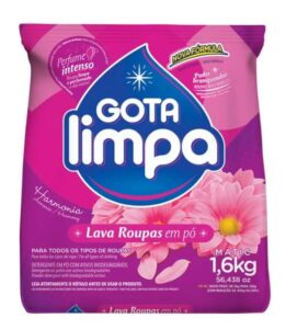 Sabão Em Pó 1,6kg, Harmonia Perfume Intenso, GOTA LIMPA