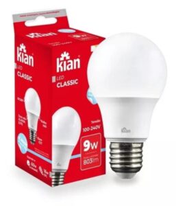 Lampada Led Classic Bulbo 9w (60w/16w) Biv, KIAN