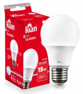 Lampada Led Classic Bulbo 15w (90w/26w) Biv, KIAN