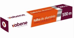 Rolo De Alumínio 30cmx100m, Vabene
